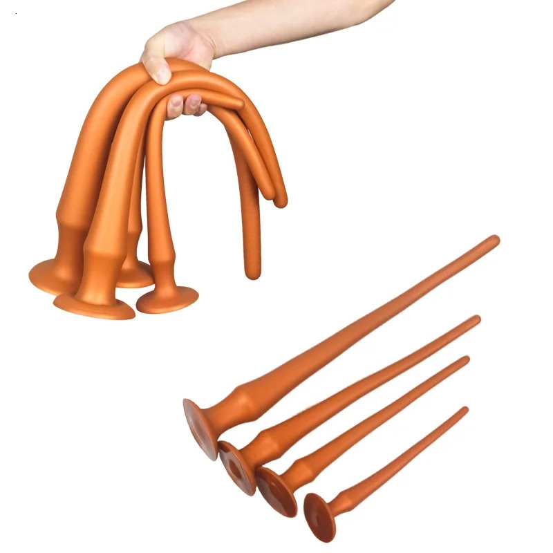 Silicone buttplug Sextoys Long Butt Plug Anal Dildo Soft Anal Dilator Erotic Adult Sex Toys For Women Men Gay Prostate Massager 250421