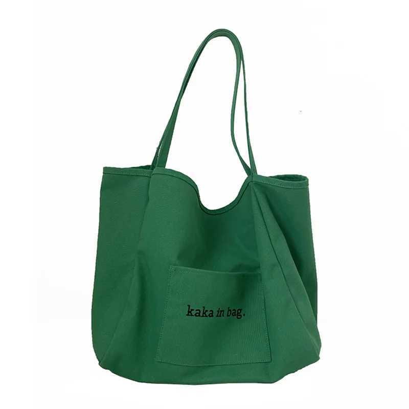 Women Canvas Shoulder Bag Ladies Casual Handbag Tote Bag Large Capacity Cotton Reusable Eco-friendly Shopping Beach BagT251121