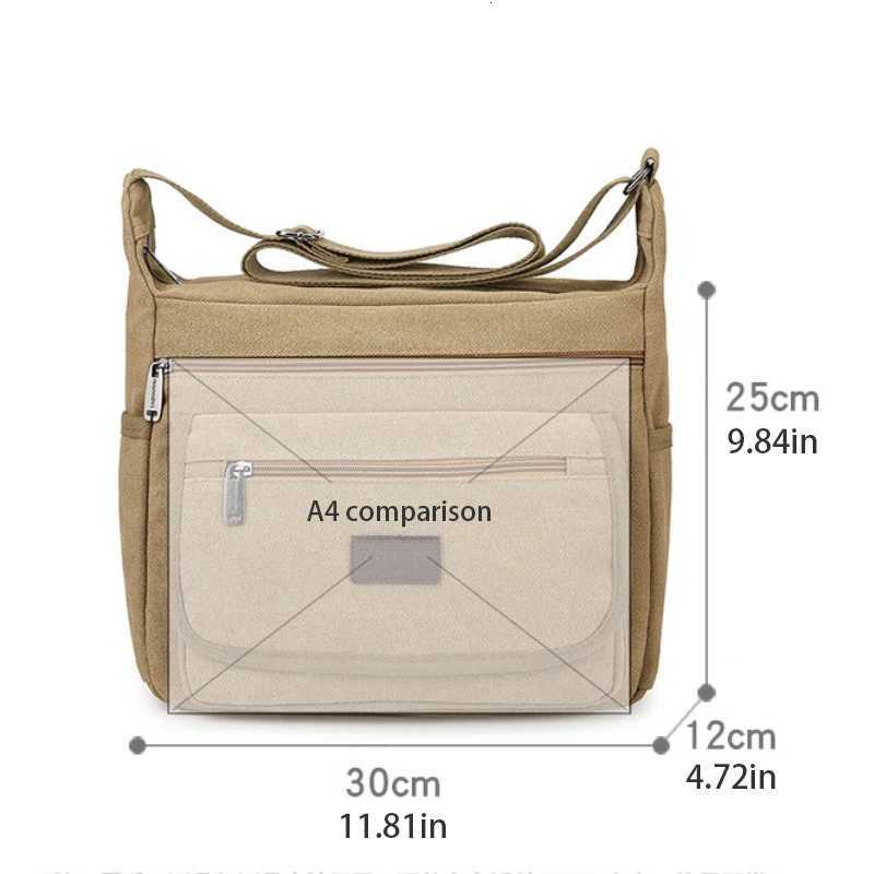 Fashion Casual shoder bag mens mti pocket crossbody bag mailman bag work bag daily use Y251121