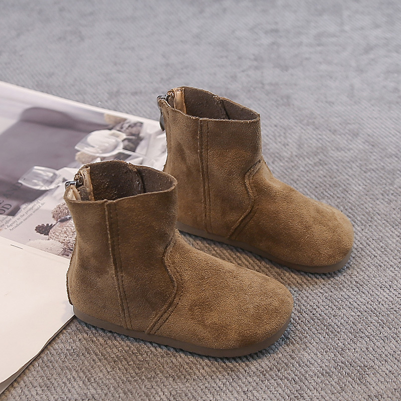 New designer shoes Children s Fashion Versatile British Style Boots Autumn Winter New Girls Short Boots Korean Style Girls Single Leather Boots