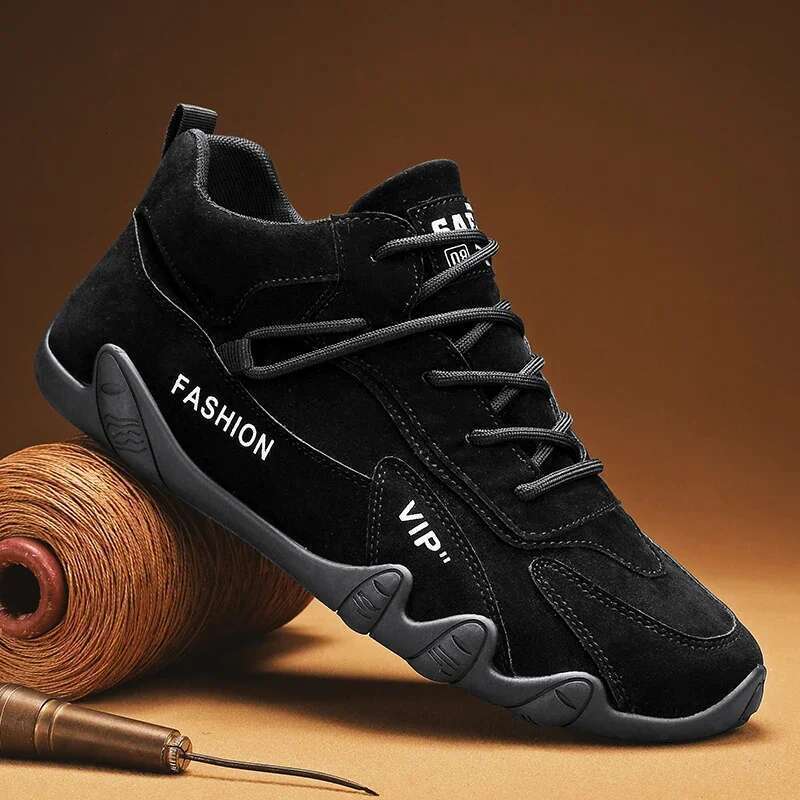 designer sneakers Ankle For Men 2024 Spring Man Casual Sneakers Non Slip Khaki Work Mens Shoe Short Boots Loafers Lace Up atillas Hombre