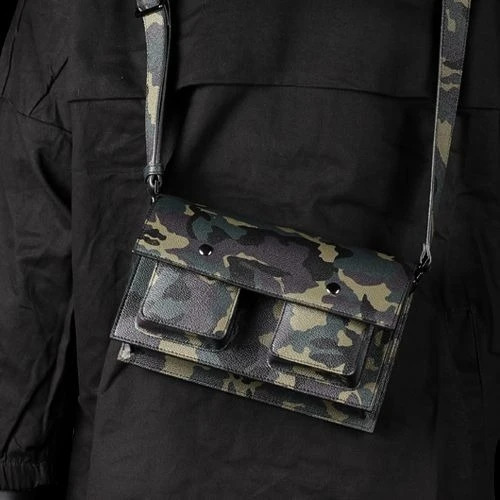 Fashion Camouflage Mens Handbags Pu Leather Male Shoulder Bag Men Crossbody Bag Messenger Bags 251119