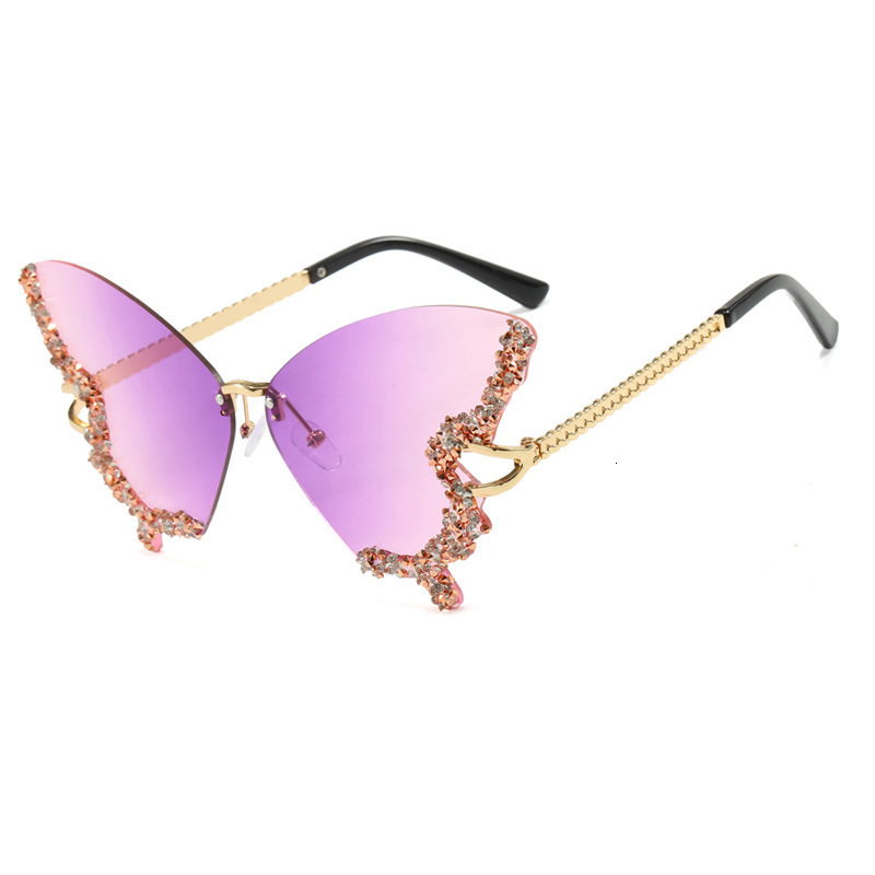 Vintage Round Diamond Sunglasses Rhinestone Shades Eyewear Oval Crystal Punk Sun Glasses Fashion UV400 Protection Glasses 250218