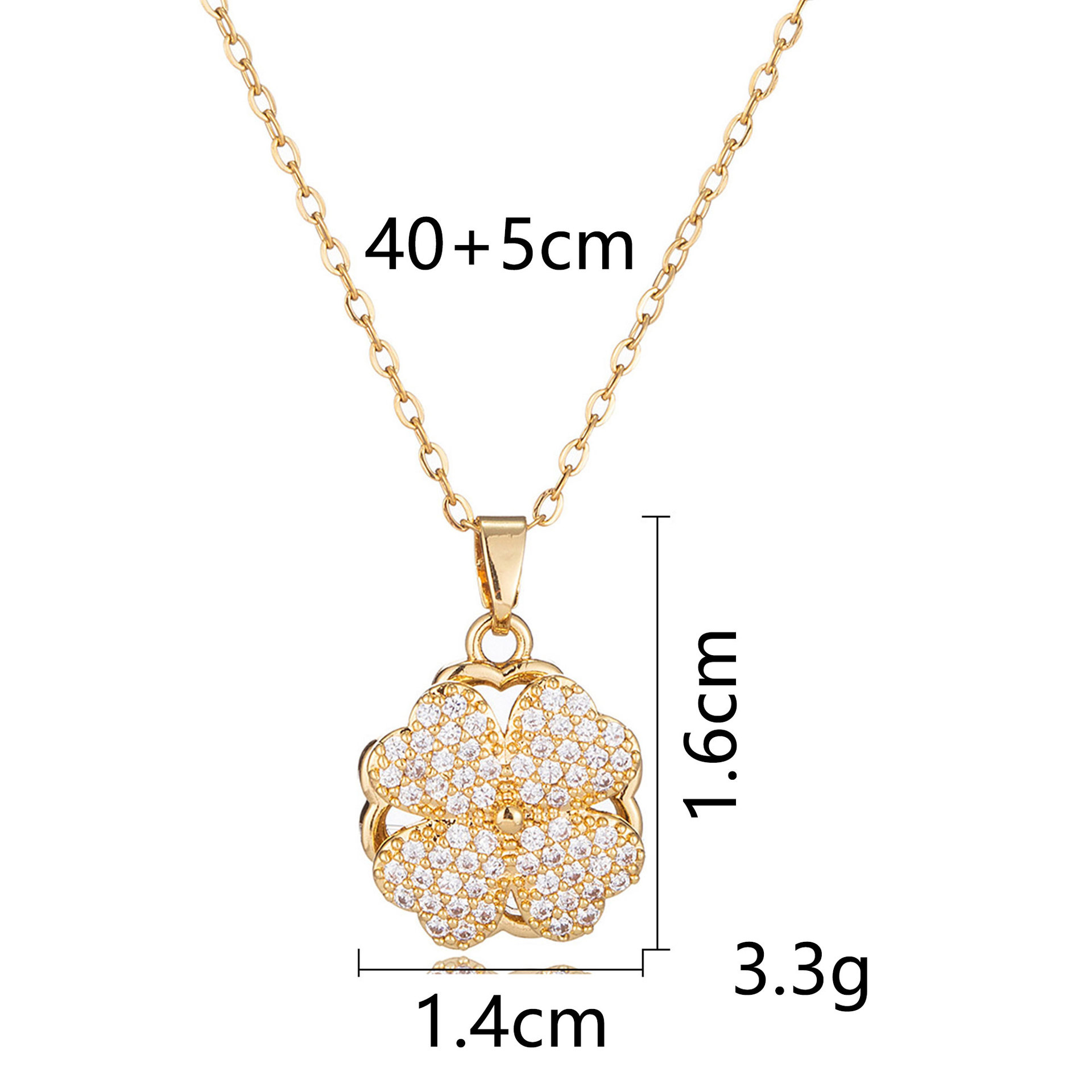 Light luxury fashion niche ins collarbone chain moissanite chain designer necklace designer necklace for woman diamond chain luxury jewelry women mens - view 6