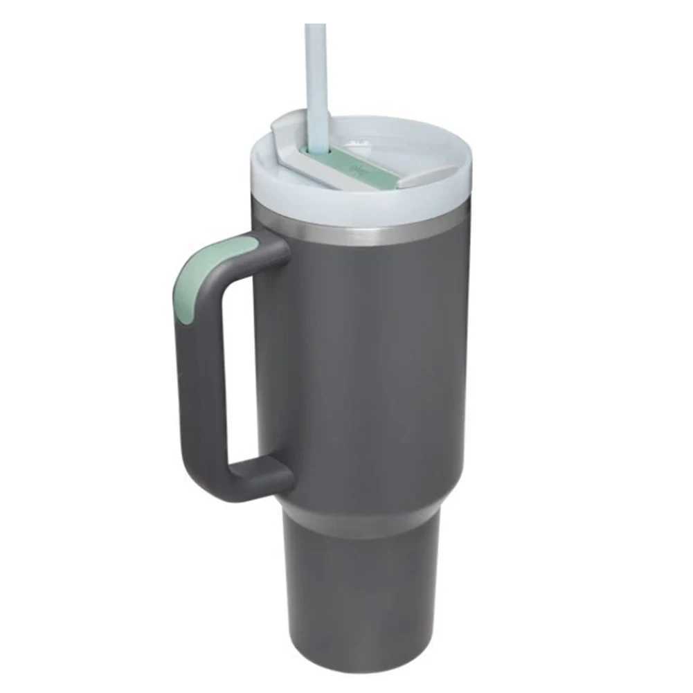 40oz Straw Double-Layer Cup Stainless Steel Travel Flask Vacuum Thermal Insulated Mug for Cold Hot Beverages L251121MI93 W260226