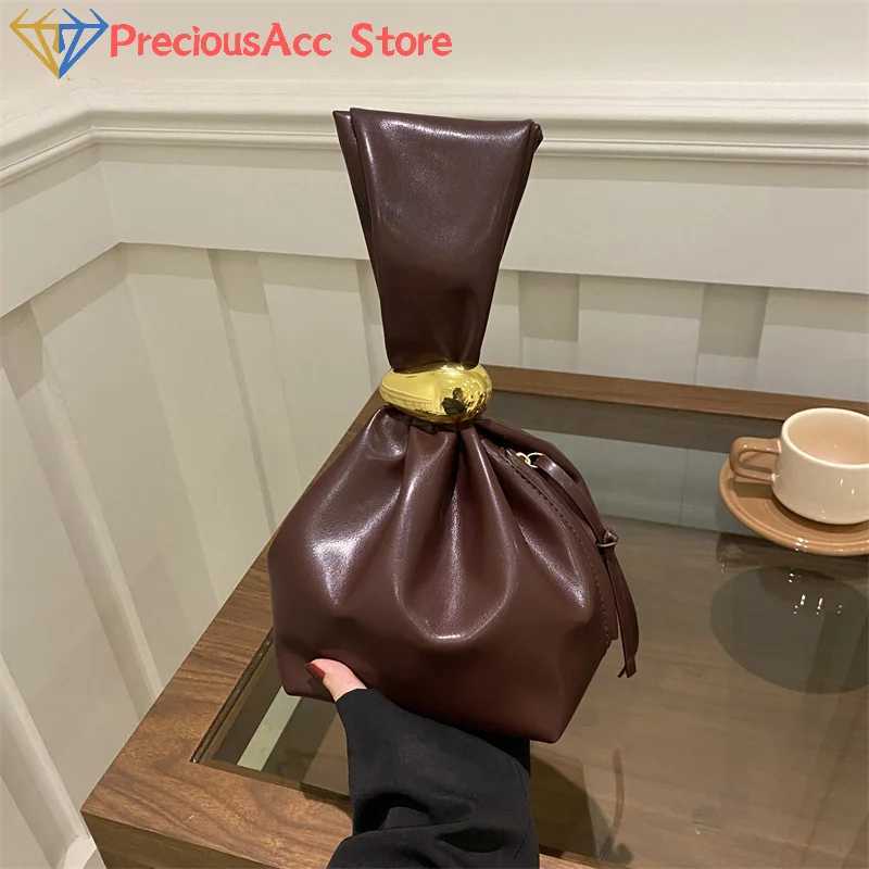 Mini PU Leahter Underarm Pleated Cloud Bag For Wen 2025 Fi Designer Fem Bucket Shoder Bag Handbags And Purses Y251121