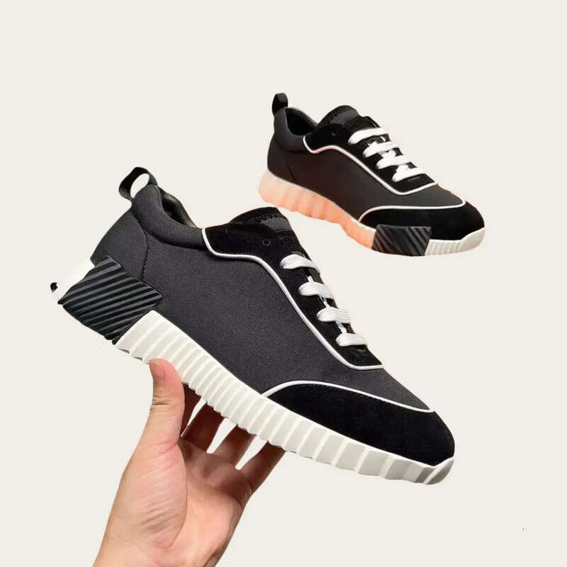 Bouncing Designer Sneakers Suede Casual Shoes Trainers Breathable Mesh Running Shoe Men Bounce Sneaker Women Non-Slip Rubber Sole Flat Train Top Dhbes