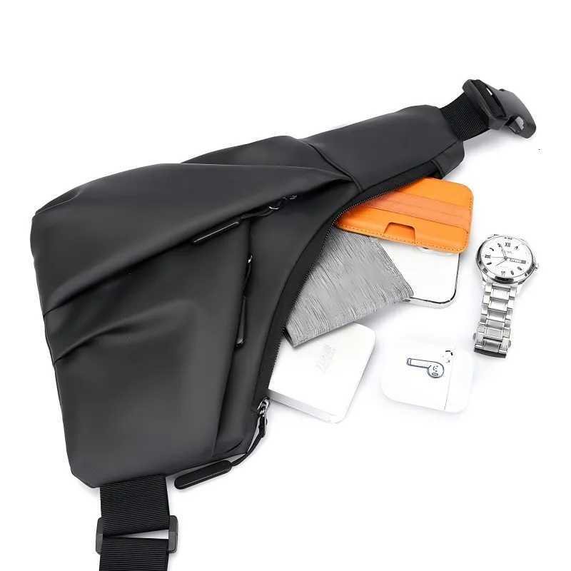 Fashion 1pc Anti-Theft Triangle cross Bag with Adjustable Strap - Casual Ch Bag for MenIdeal for Outdoor ActivitiesCmutingTravel Y251121