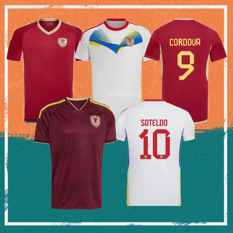 2026 Venezuela Soccer jerseys 25/26/27 Home SOTELDO RONDON SAVARINO RINCON Maillots De Foot shirt CORDOVA BELLO SOSA national team kids kit Football Uniforms