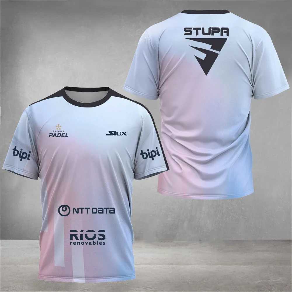 Padel Wear Summer Quick Drying Short Sleeve Street Breathable Mens Top Padel Sports T-shirt Breathable Short Sleeve Fitness Series X250421