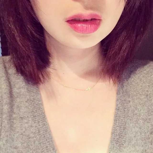 New Fashion Cross Pendant Necklace for Women Men Religious Jewelry Gold Color Choker Gift Faith NecklaceXJ251121