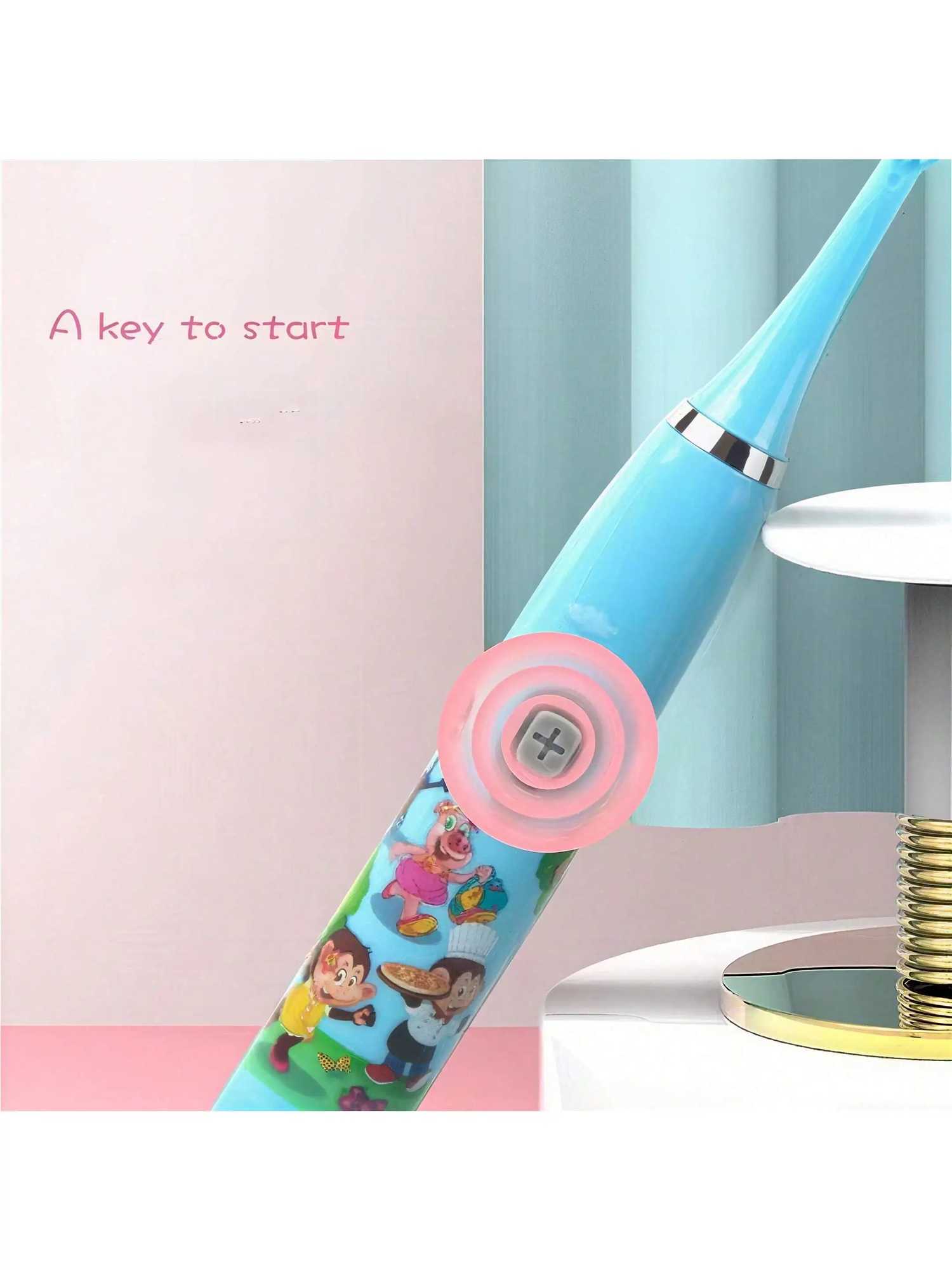 2026 Sonic Electric Toothbrush Smart Cartoon Soft Bristles Toothbrush Replace Battery versionBatteries not included C251121