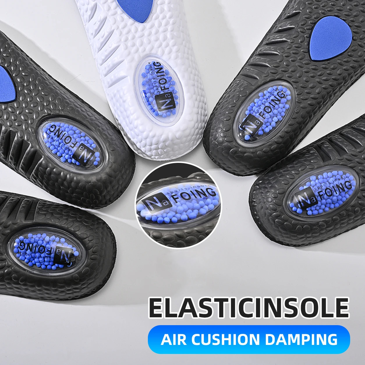 ZOOM Boost Sport Insoles High Elastic Shock Absorbing Arch Support Flatfoot Orthopedic For Feet Ease Pressure 251121