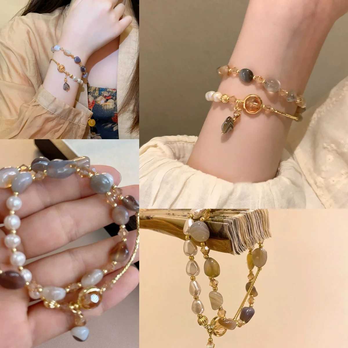 Titanium Steel Bracelet Set With Adjustable Multi-Layer Twisted Chain For Men And Women Dark Hip-Hop Style Daily AccessoryW251121