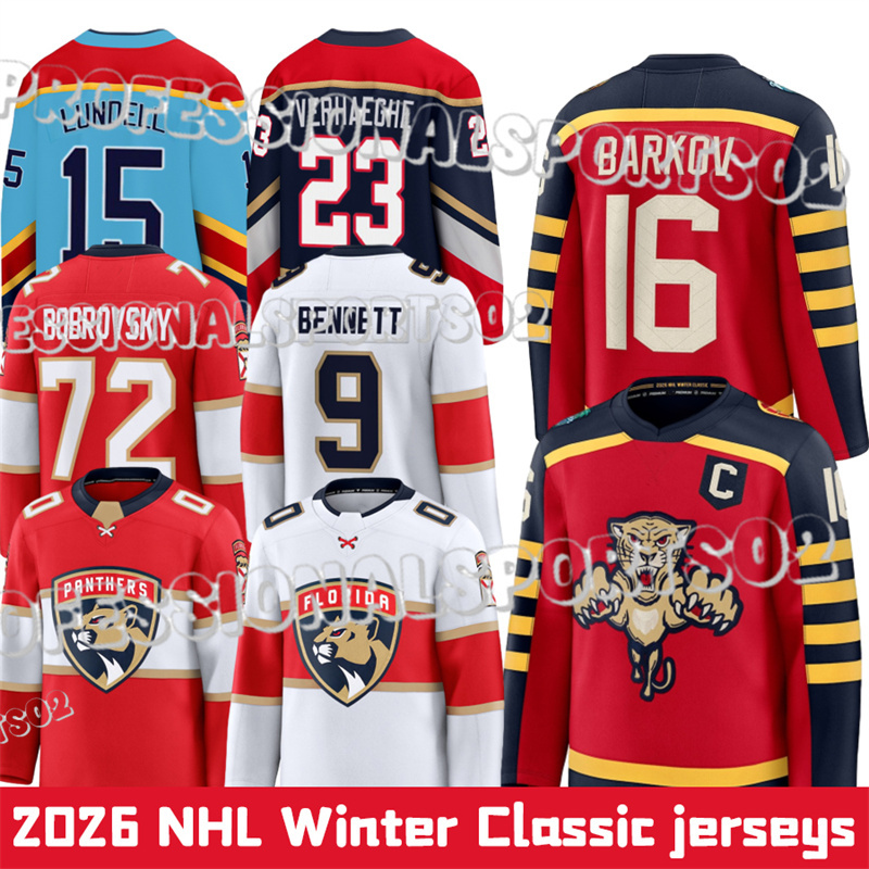 #19 Matthew Tkachuk Jersey Aleksander Barkov florida pantherrs hockey jersey Sam Reinhart Sergei Bobrovsky Sam Bennett Hockey Jerseys PanthersS Jersey