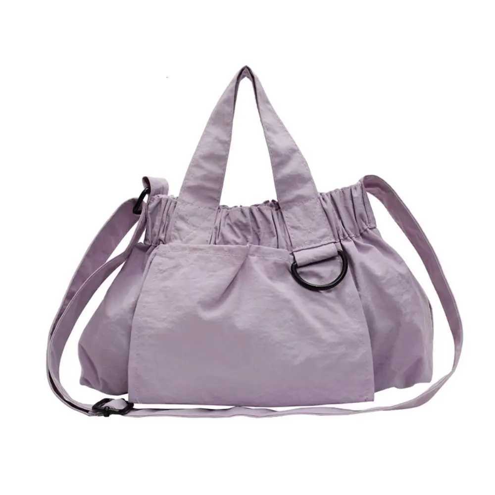 New Canvas Crossbody Bag Large Capacity Solid Color Shoulder Bag Portable Messenger Bags WomenT251121