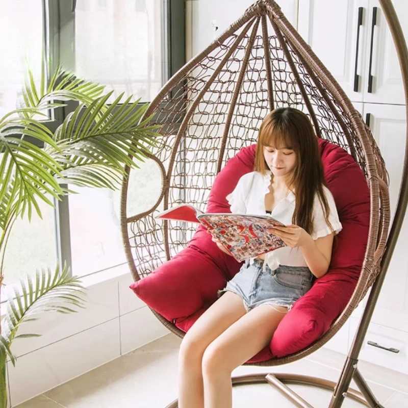 Hanging Basket CushionSwing Hanging Basket Seat Cushion Indoor and Outdoor Rocking Chair PadOutdoor Swing Egg Chair Cushion C251121