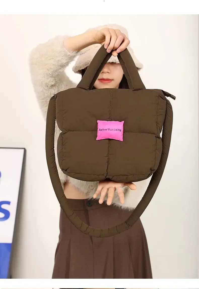 Cott Filling Bag Wen Autumn Winter Soft New Fi Shoder Bag Handbag Purse Off Lady Girls Bag Y251121