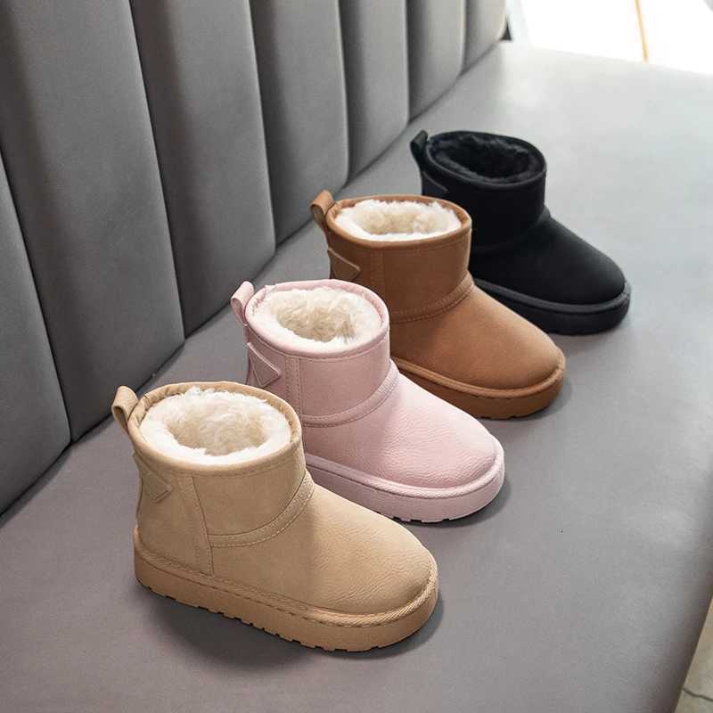 Childrens Snow Boots Winter Girls Warm Fashion Lightweight Comfortable Cotton Shoes Outdoor Non Slip Soft Sole Boys Short BootW251121
