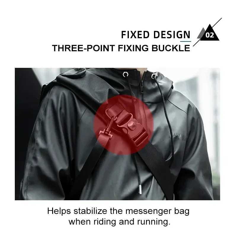 Fashion Messenger Bags For Men Waterproof Large Crossbody Shoder Mens Hip Hop Street Cycling Travel Mtilayer Antitheft Design Bags Y251121