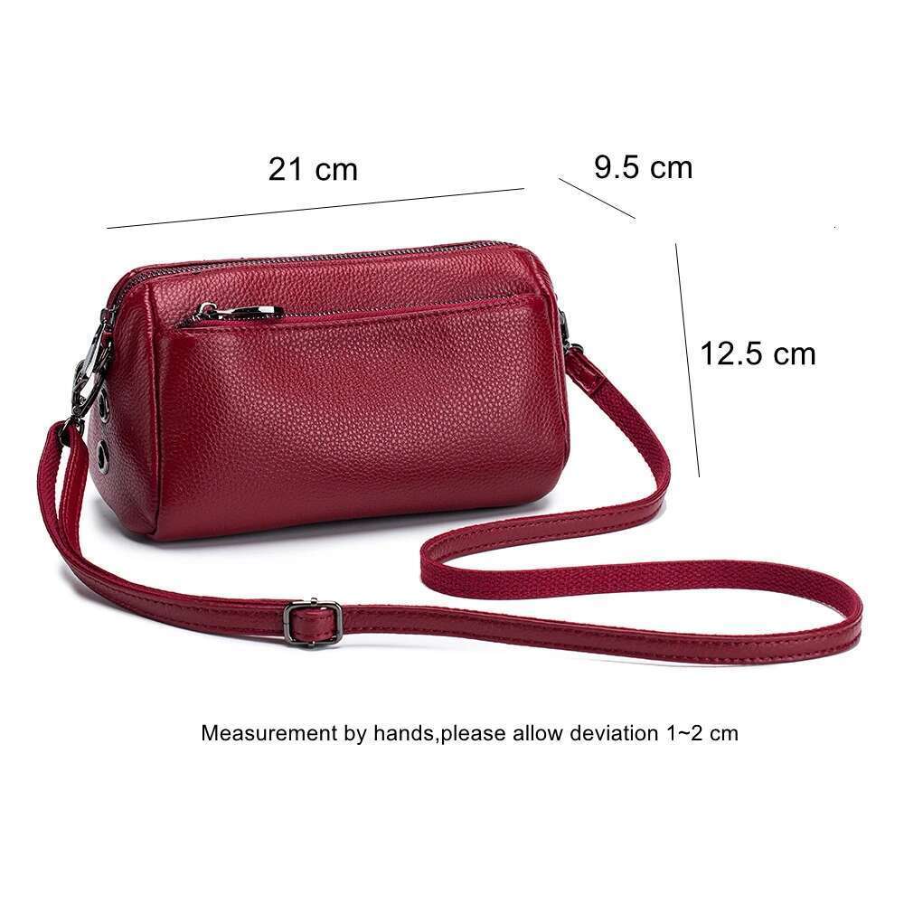 Women S Shoulder Genuine Leather Purse Cowhide Crossbody Bags Female Fashion Handbag Hobos Messenger Bag Bag