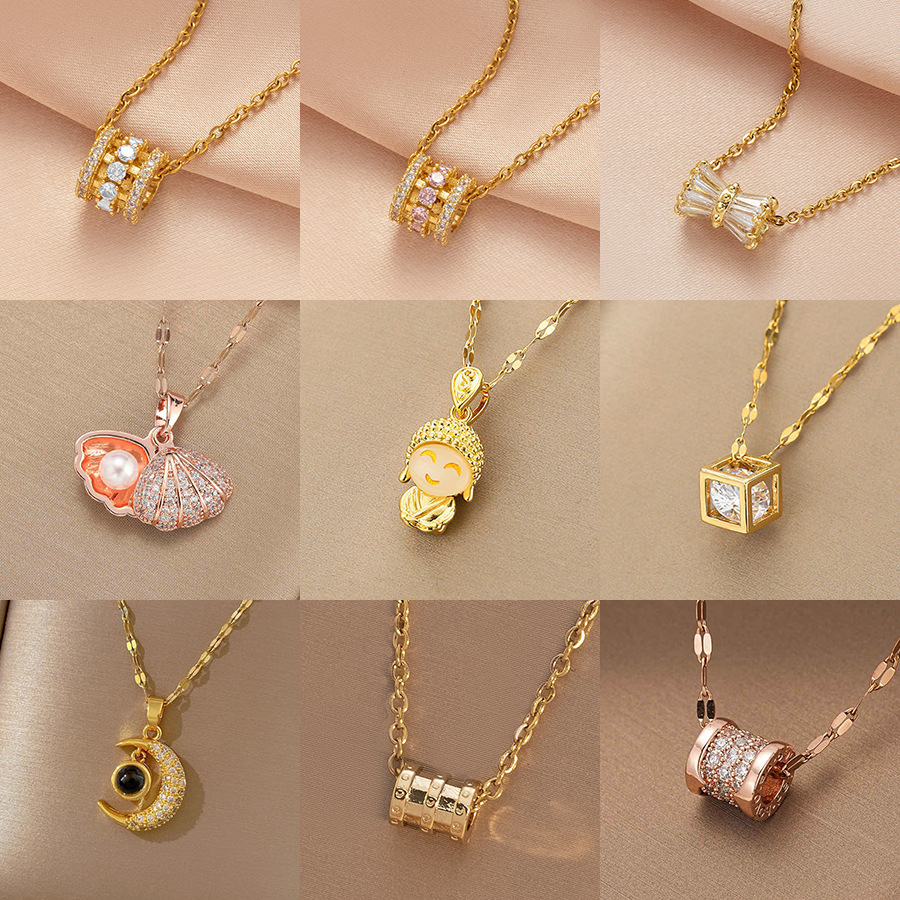 Necklace with light luxury design moissanite chain designer necklace designer necklace for woman diamond chain luxury jewelry women mens necklace bijo