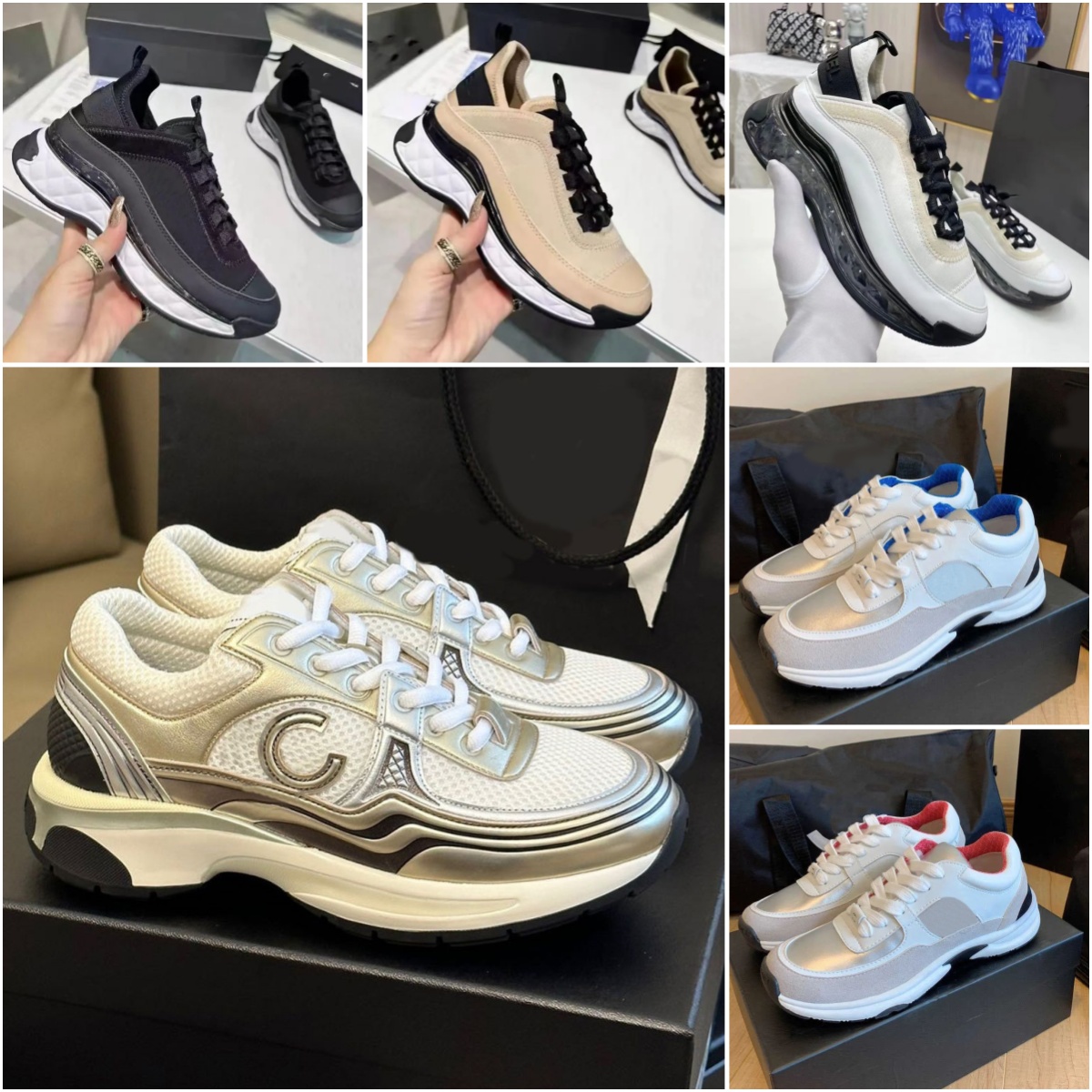 Fashion Vintage Suede Casual Shoes Calfskin Reflective Sneaker Designer Mens Women Sneakers Women's City Gsfs Size 35-43