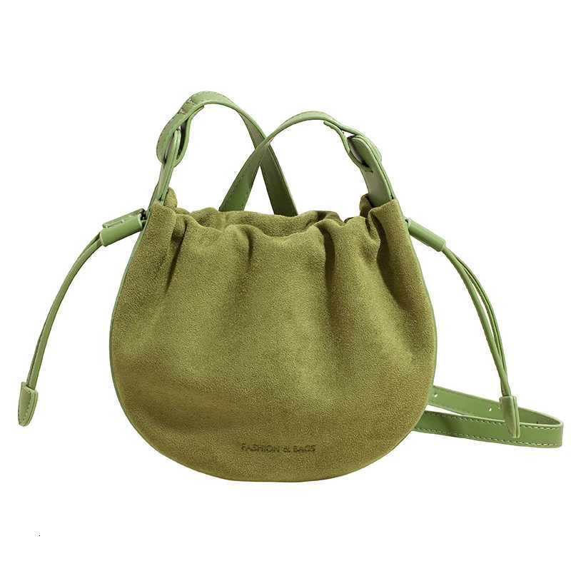 Faux Suede Solid Color Sewing Crossbody Bags Large Capacity Versatile Wens Bags S 2025 New Autumn New Shoder Bag Y251121