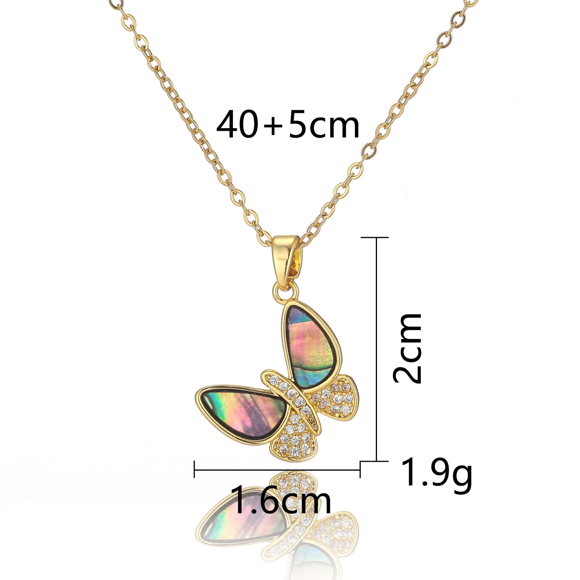 new Shell Butterfly Ocean-style collarbone moissanite chain designer necklace designer necklace for woman diamond chain luxury jewelry women mens neck - view 7