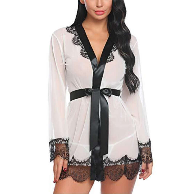 Lace Sexy Lingerie Sexy Lingerie High Grade Lacing Sleepwear Set Perspective Fun Sleepwear Transparent Home Furnishings