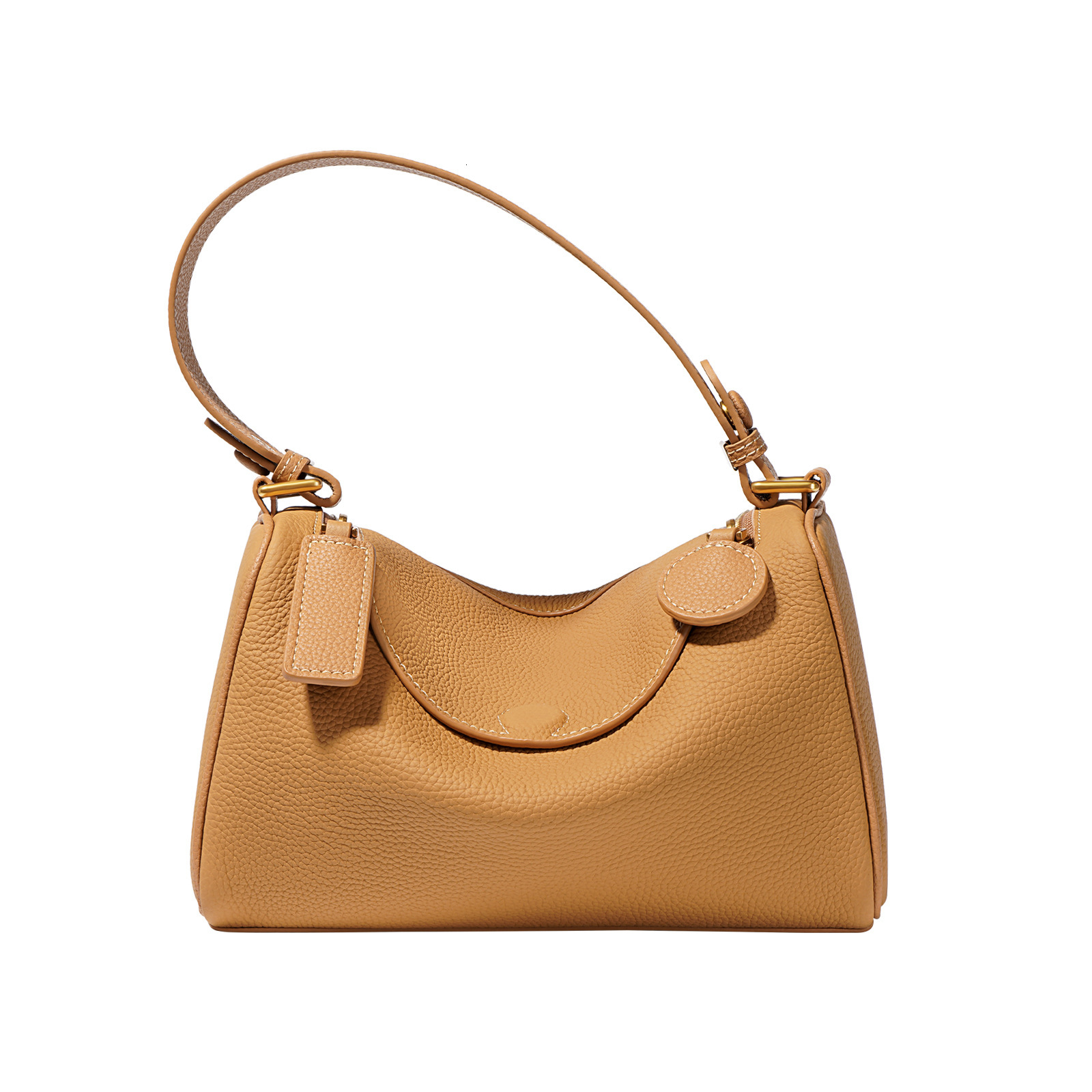Head Layer Cowhide Pillow Bag With High-end And Genuine Leather Feel One Shoulder Crossbody Bag With Versatile And Simple Boston Armpit Handbag
