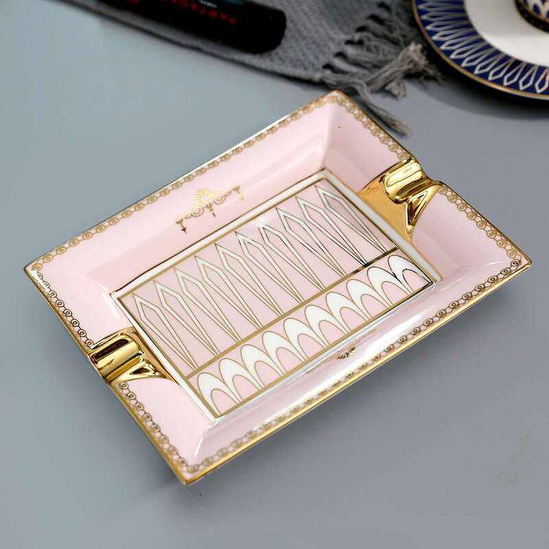 Ins Nordic Ceramic Creative Home Living Room European Style Personality Trendy Office Large Ashtray High-Quality