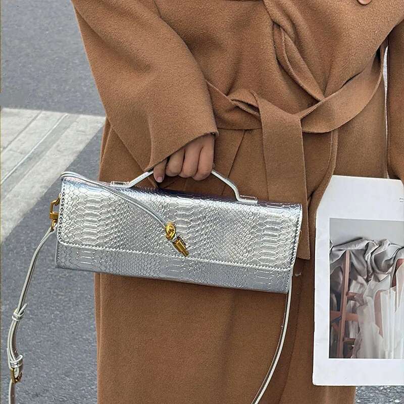 Large Capacity Women's Handbag Fashion Crocodile Pattern Square Lady Purse Shoulder Messenger Female Casual Tote Bag - view 7
