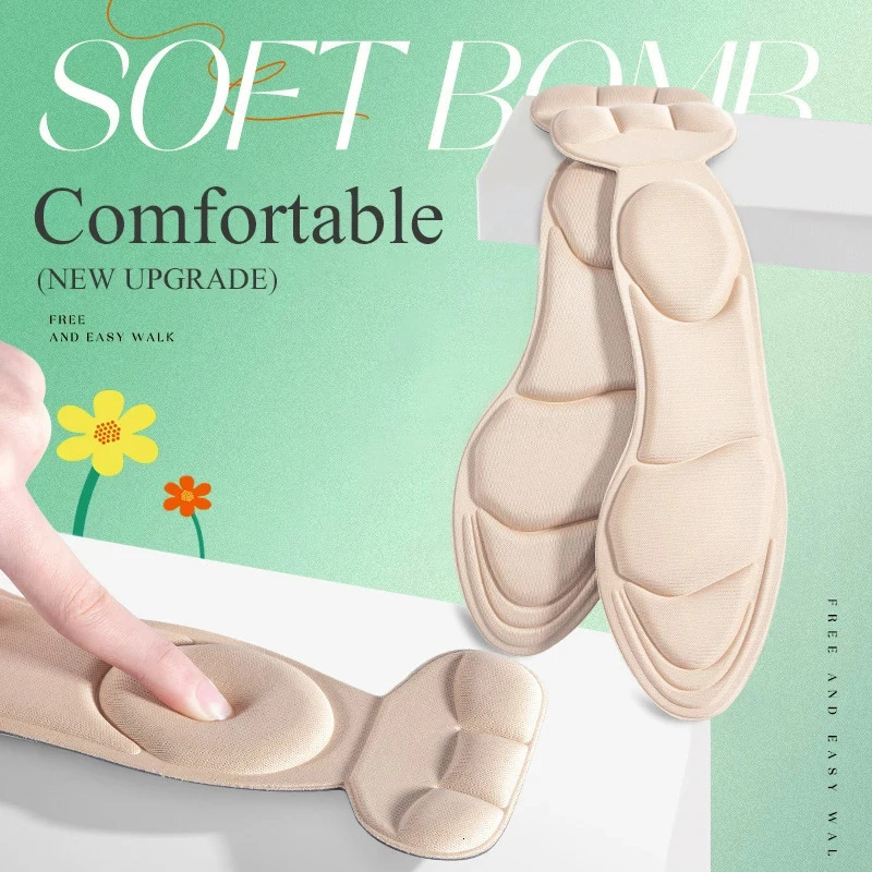 1Pair Memory Foam Insole Pad Inserts Heel Post Back Breathable Antislip for High Shoe Insert Protector Shoes Insoles 251121