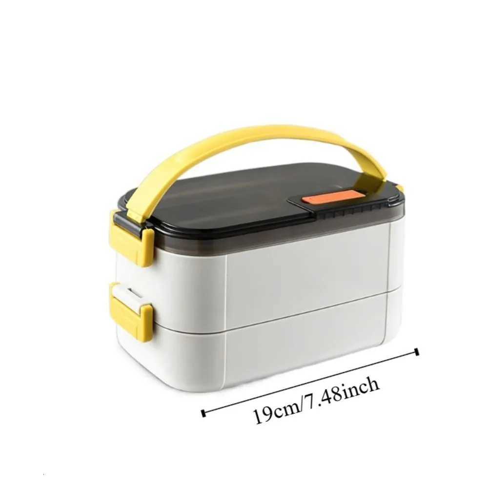 Stainless Steel Portable Insulated Lunch Box Sealed Design Compartment Food Storage Container Detachable with HandleM251121