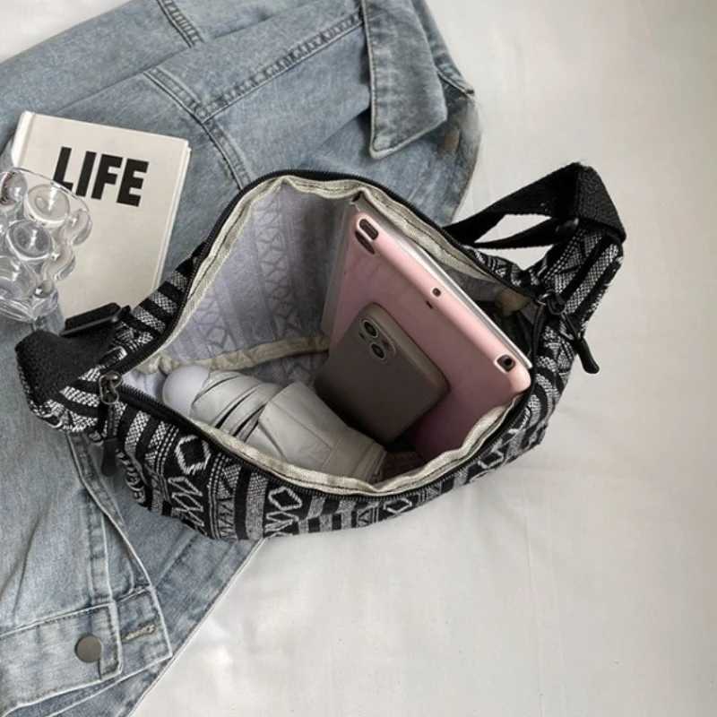 Large Capacity Ethnic-style Shoulder Bag New Trendy Fashion Foldable Crossbody Bag Retro Versatile Single Shoulder Bag for WomenT251121