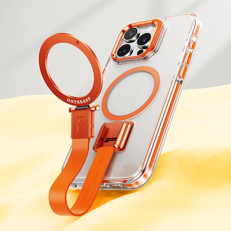 One tape, airbag magnetic mobile phone case suitable for iPhone16/15 Pro Max