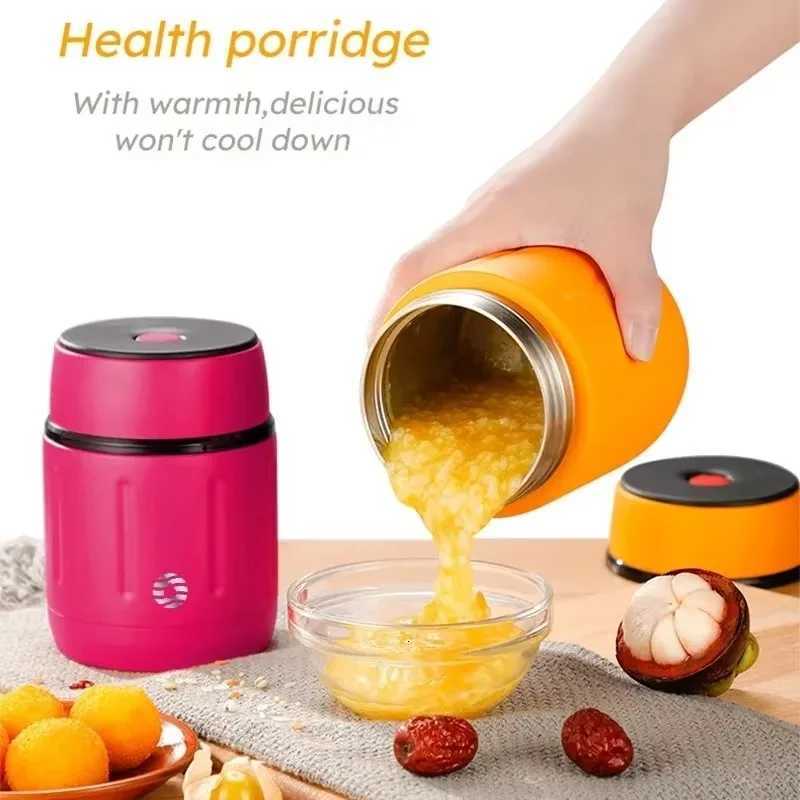 Food Stewing Cup 316 Stainless Steel Insulated Bucket Vacuum Lunch Box Breakfast Cup Folding Spoon Portable Office Stewing PotM251121
