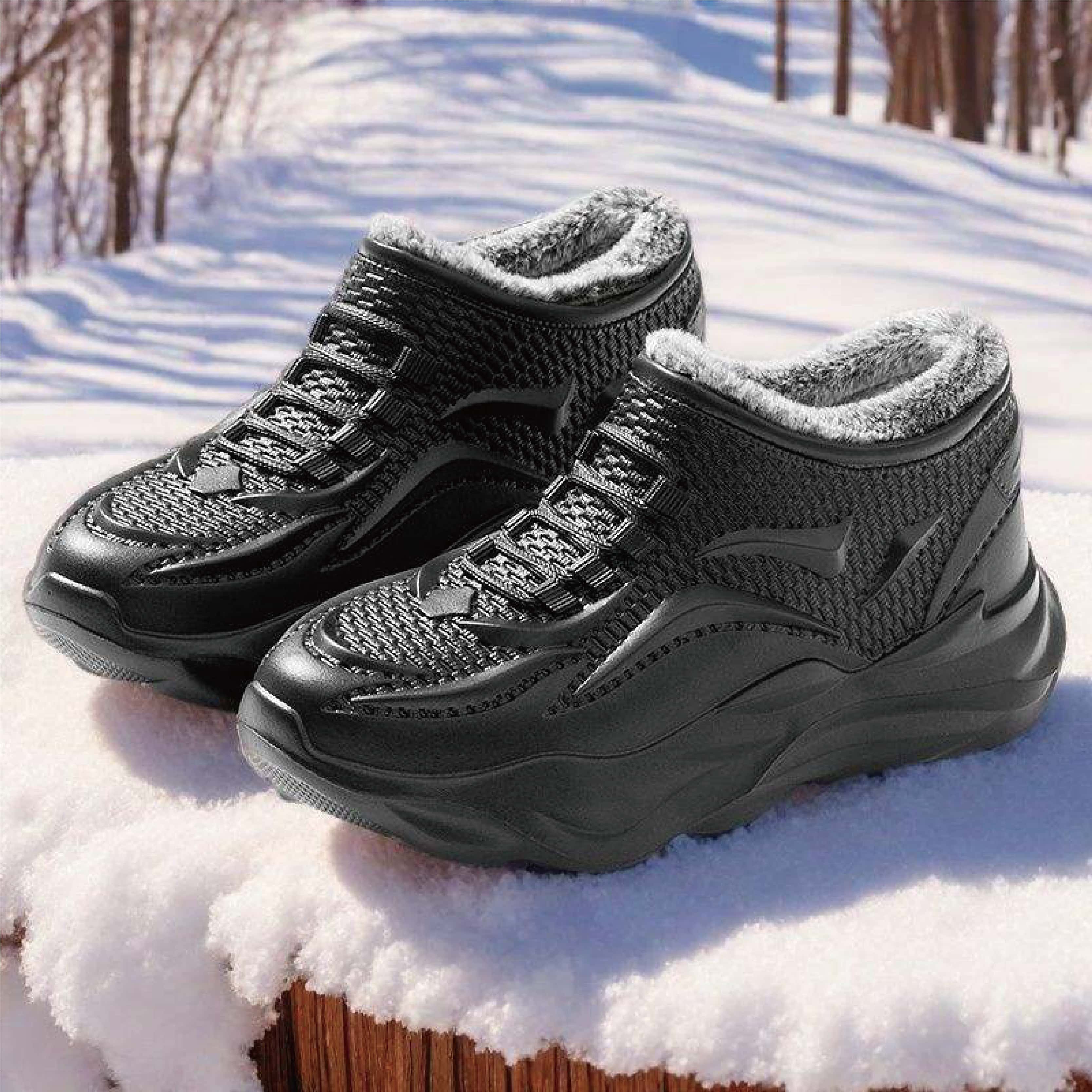 durable anklelength winter footwear slipresistant cozy for active guys