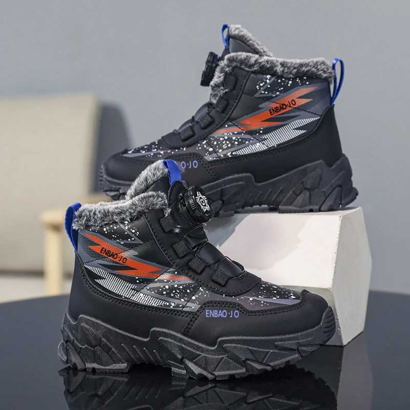 Winter Hight Top Kid Cotton Boots Kids Fashion New Warm Plush Children Casual Shoes Luxury Outdoor Non-slip Boy Girl Cotton ShoeW251121