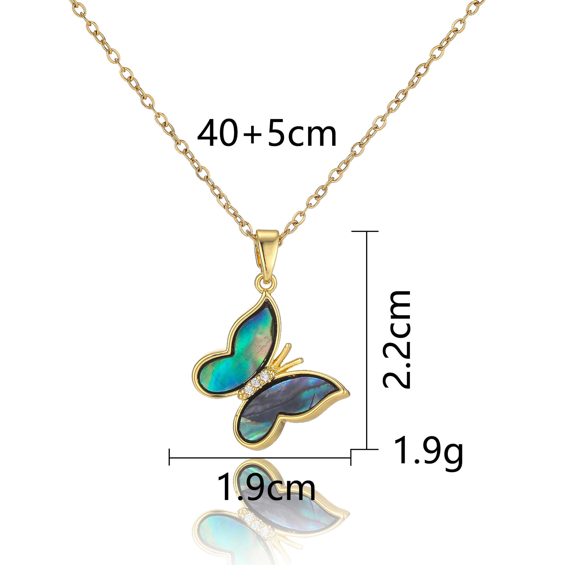 new Shell Butterfly Ocean-style collarbone moissanite chain designer necklace designer necklace for woman diamond chain luxury jewelry women mens neck - view 5