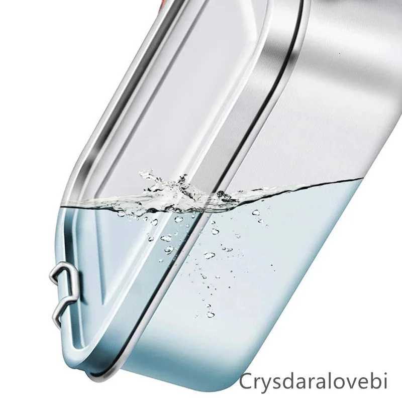 Stainless Steel Bento Kids Lunch Box for school Container 3-Compartment Bento Lunch Box Sand Two Sides Food ContainerM251121