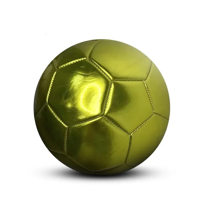 Golden silver Football Soccer Balls Official Size 5 PVC Football Team Training Footy Ball Outdoor Match Game Football Training 251114