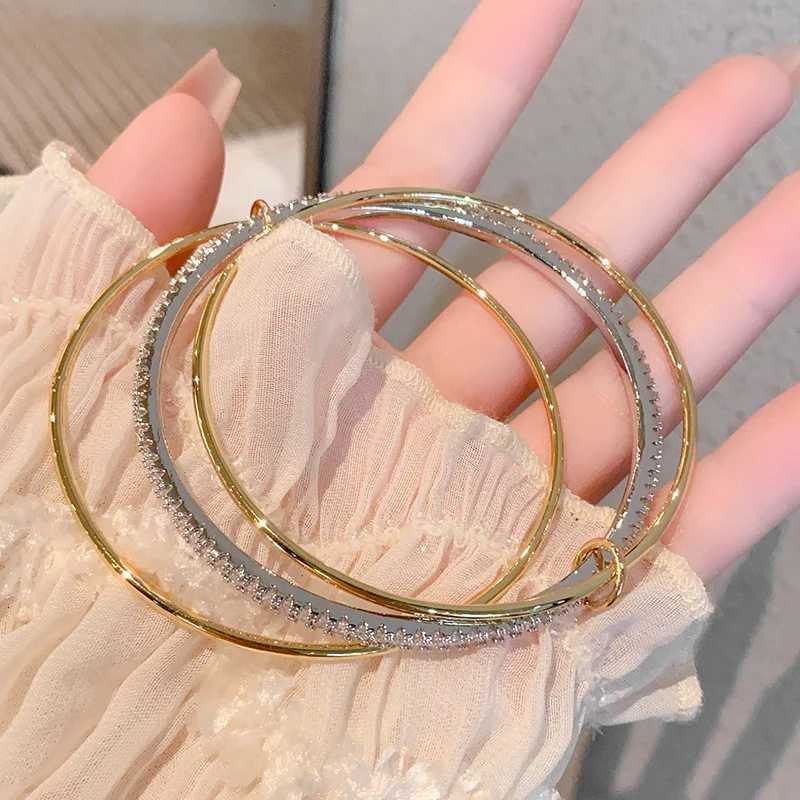 Trendy fashion 18 k gold plated brass jewelry skeleton court style THREE PCS SET bangle bracelet for womanW251121