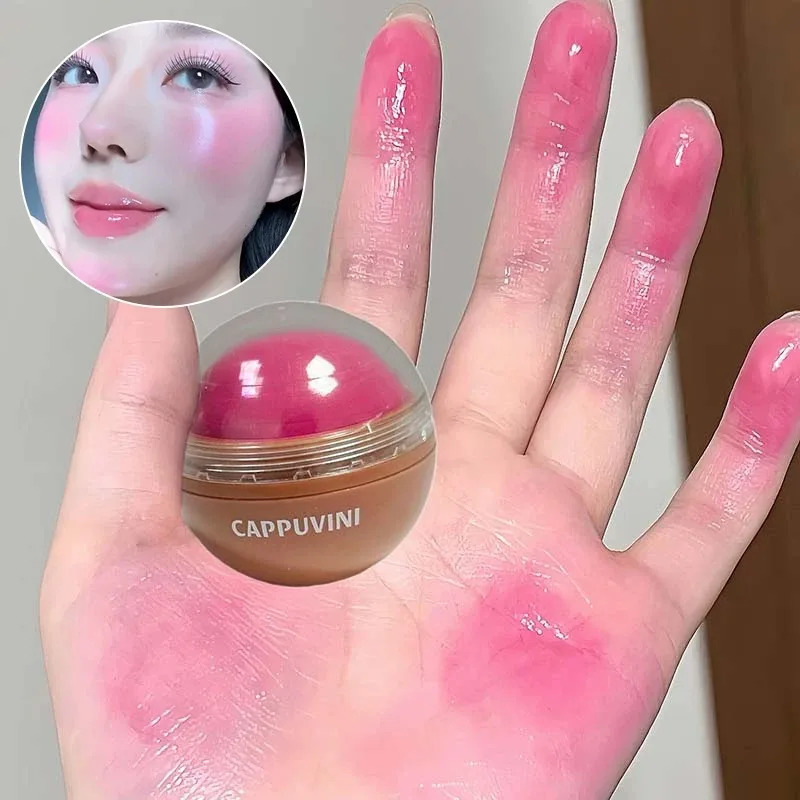 High Pigment Juice Blush Balls Natural Saturation Tint Brightening Moistured Easy Color Rouge Silky Blusher Cream Contour Makeup 251113