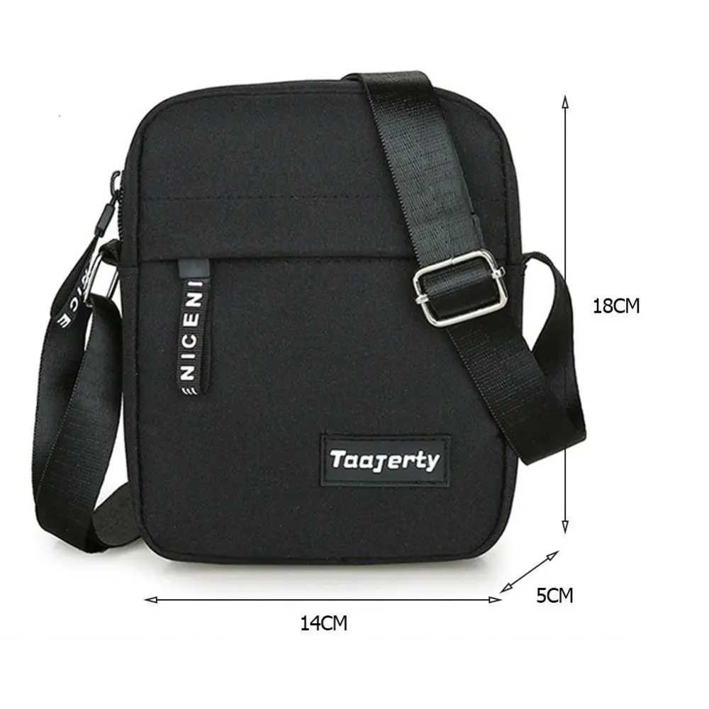 portable Nylon Shoulder Bag Solid Color Casual and Fashionable Crossbody Bag Business Retro Bag Men Hand BagT251121