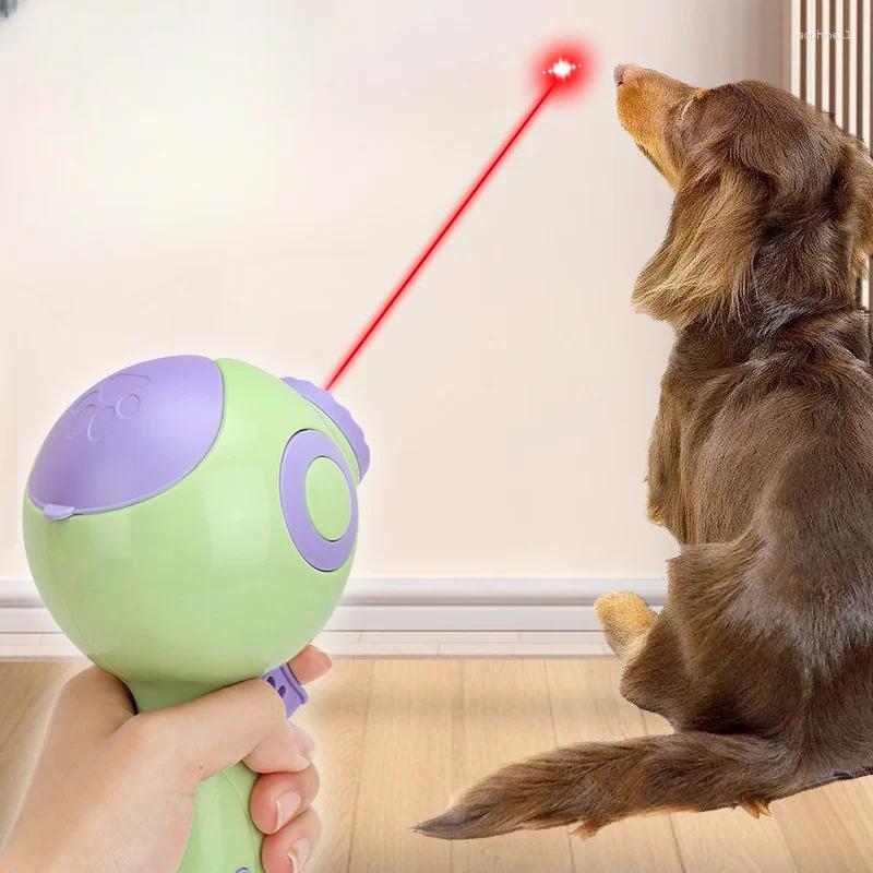 Update Pet Multifunctional Training Throwing Food Gun Cat Dog Laser Toys Creative Feeding Outdoor Boredom Relief Artifacts
