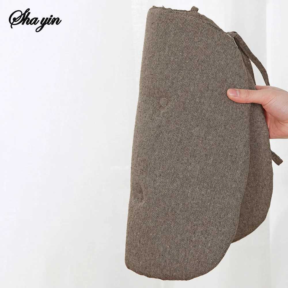 Summer Dining Chair Cushion Thickened Cotton Linen Breathable Cushion Student Horseshoe-shaped Chair Cushion Home Supplies C251121