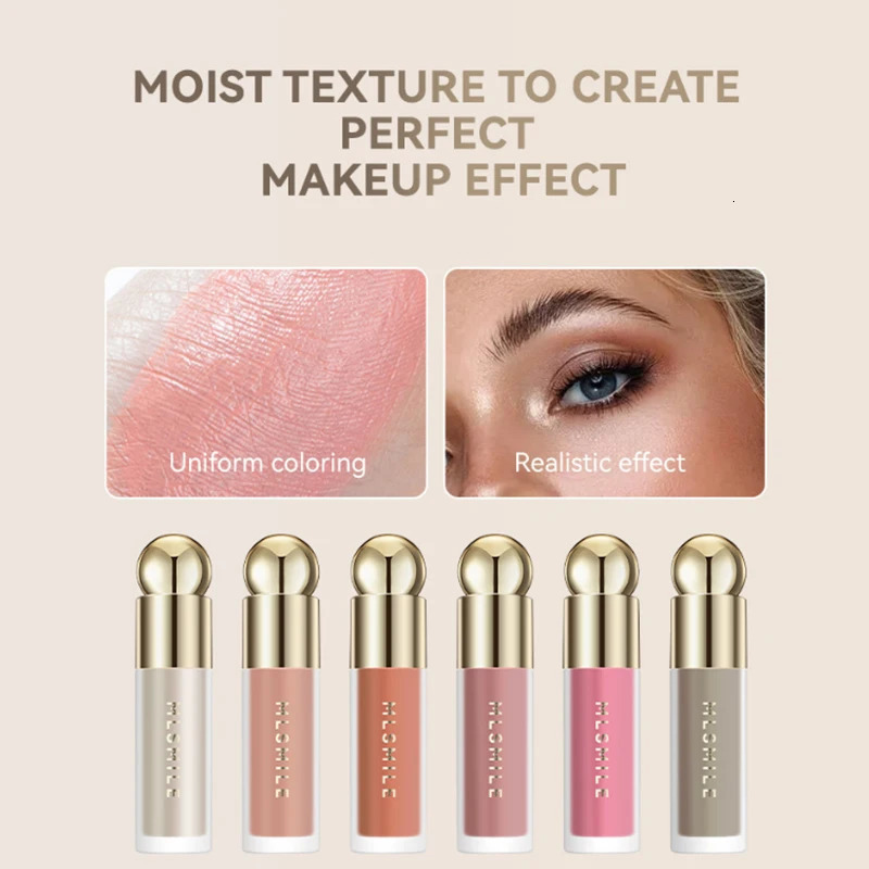 Liquid Cheek Blush Facial Nourishing Blusher Gel Cream Multi-purpose For Eyes Lips Makeup Blush Stick Cosmetics With Sponge 251113