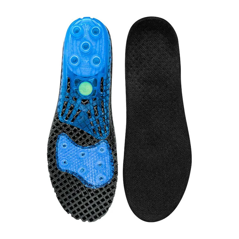 Running Sport Basketball Insoles Silicone EVA insoles silicone shoes pads for Plantar Heel Shock Absorption Pads soles insert 251121